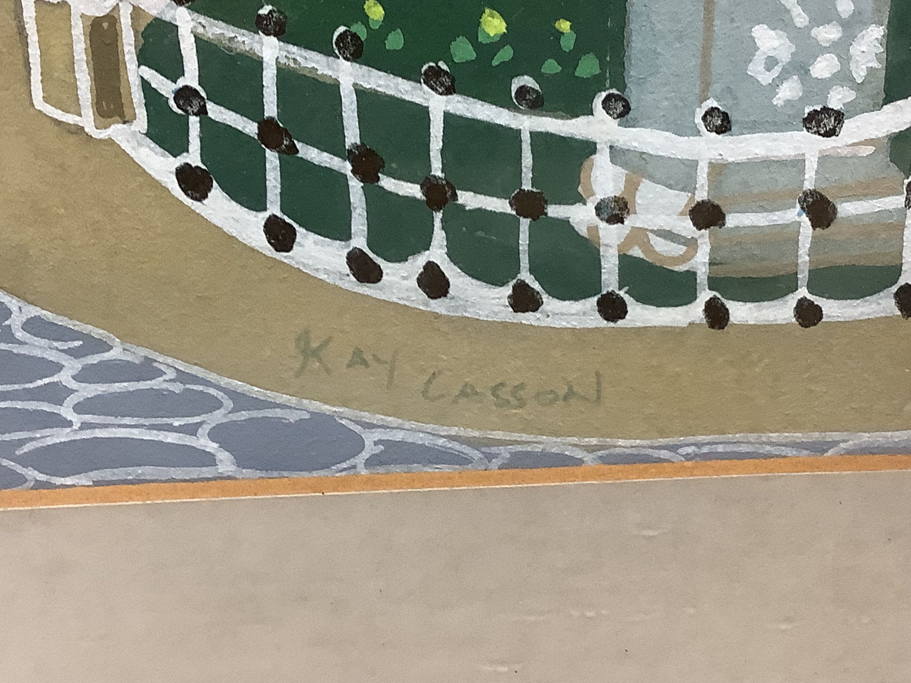 Kay Casson (20th/21st century), gouache, 'Trinity College, Dublin, signed and inscribed verso and another, 'The Rotunda, Dublin'